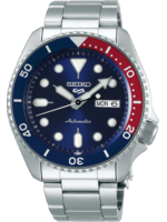 Seiko 5 Sports SRPD53K1 automaat 42,5 mm - blauwe wijzerplaat