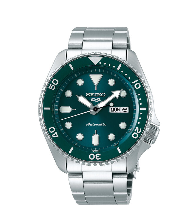 Seiko 5 Sports SRPD61K1 4R36 42,5 mm Groen Herenhorloge | Juwelier De