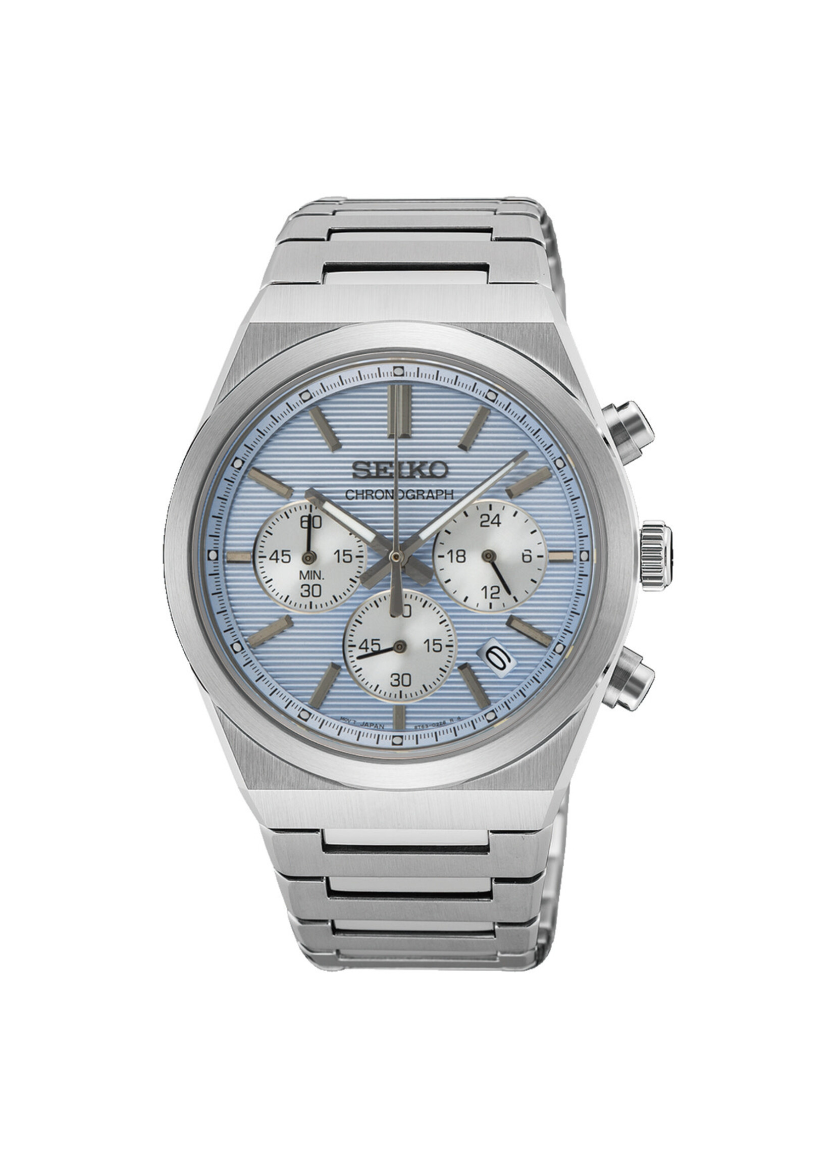 Seiko SSB459P1 Watch Men Silver-tone 40mm