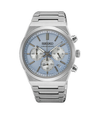 Seiko SSB459P1 Horloge Heren Zilverkleurig 40mm