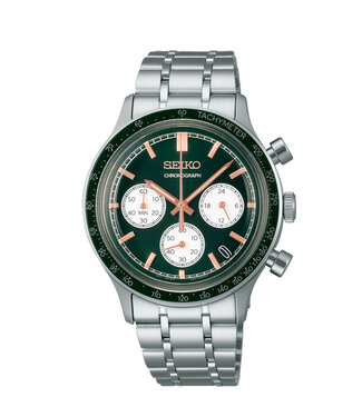 Seiko Seiko Herenhorloge 38,7 mm Groen SSB481P1