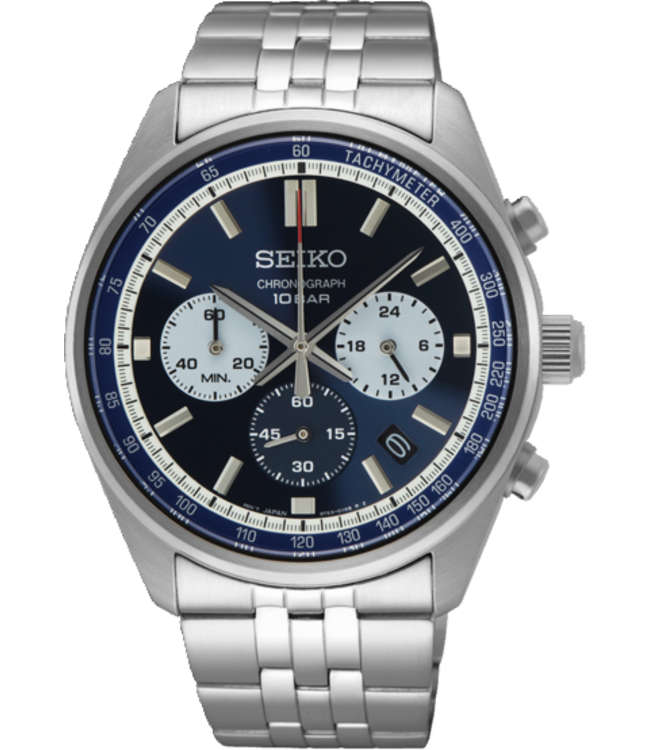 Seiko SSB427P1 8T63 41,5 mm Blauw Herenhorloge