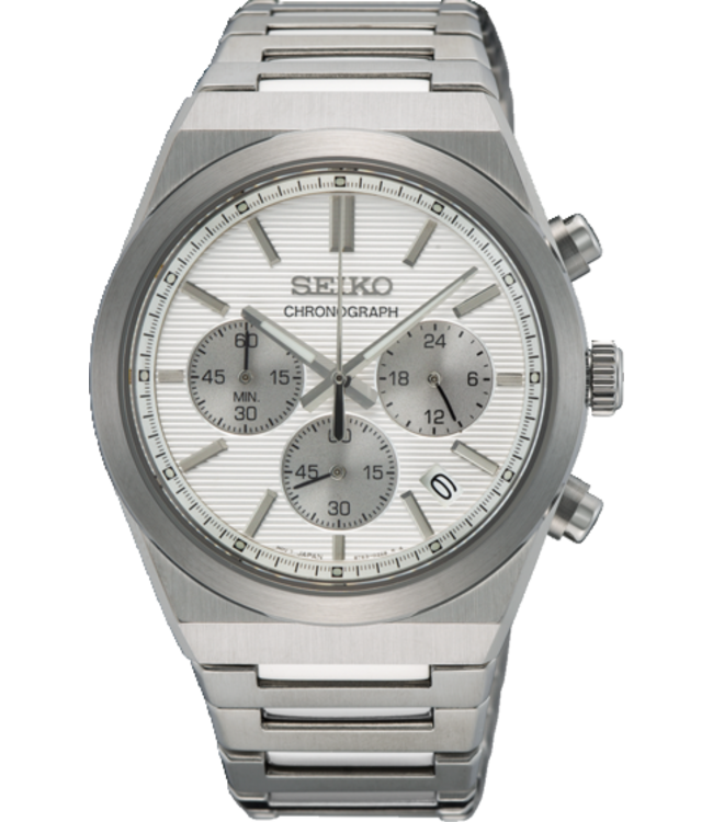 Seiko SSB451P1 8T63 40 mm Wit Herenhorloge