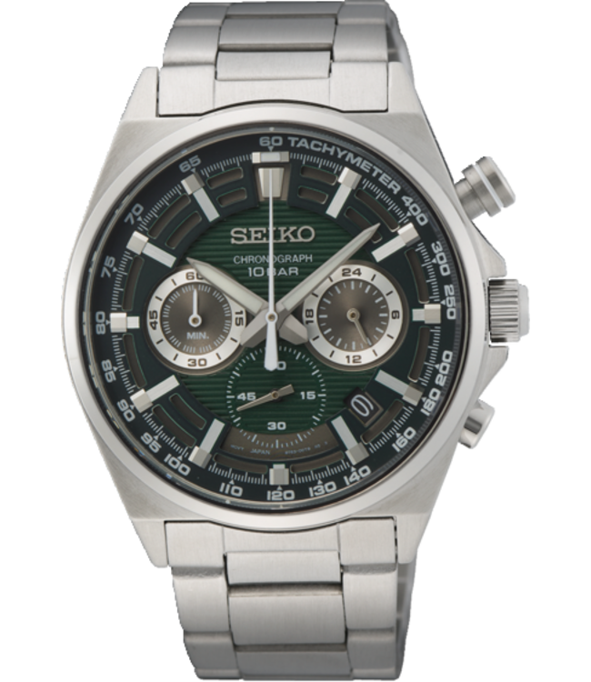 Seiko SSB405P1 8T63 41 mm Groen Herenhorloge