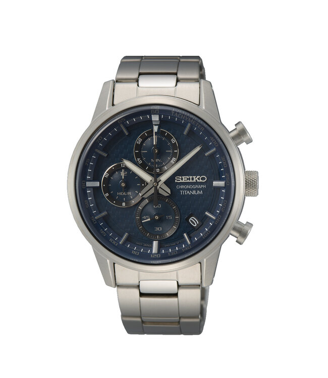 Seiko SSB387P1 8T67 41,6 mm Blauw Herenhorloge
