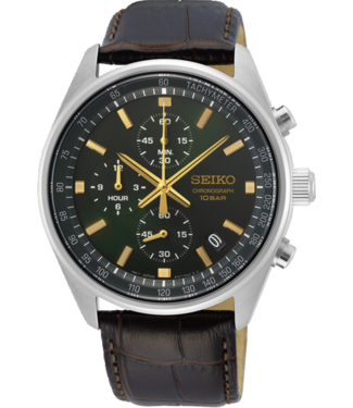 Seiko Seiko Herenhorloge 41,5 mm Groen SSB385P1
