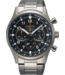 Seiko SSB447P1 8T63 43 mm Zwart Herenhorloge