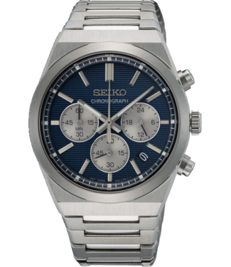 Seiko Seiko Herenhorloge 40 mm Blauw SSB453P1