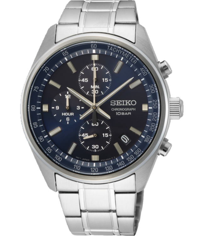 Seiko SSB377P1 8T67 41,5 mm Blauw Herenhorloge