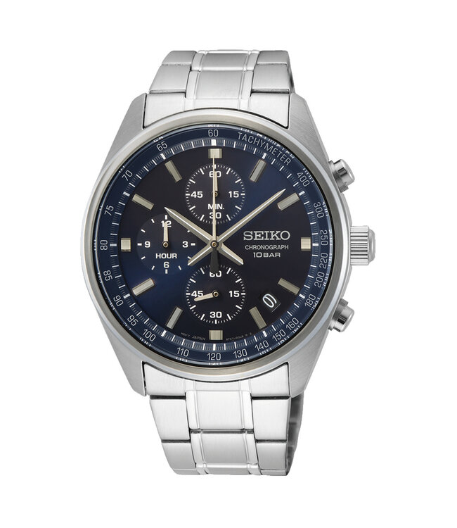 Seiko SSB377P1 8T67 41,5 mm Blauw Herenhorloge