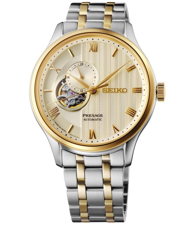 Seiko Presage SSA464J1 4R39 41,8 mm Champagne Herenhorloge | Juwelier