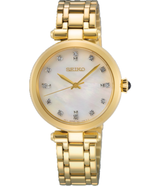 Seiko SRZ536P1 30 mm Parelmoer Dameshorloge
