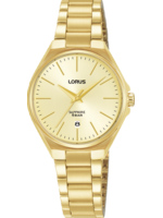 Lorus Horloge RJ272BX9 Horloge Dames Goudkleurig 28mm