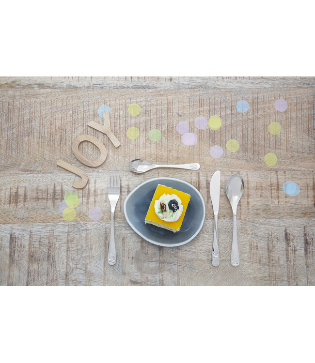 Zilverstad Children's Cutlery Forest Animals – 4-Piece Stainless Steel Set