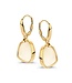 Excellent Oorhaken yellow gold parelmoer