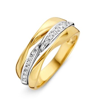 Excellent Ring two-tone zirconia