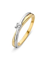 Excellent Ring two-tone zirconia
