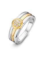 Excellent Ring zilver/goud zirkonia RF625963