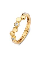 Excellent Ring yellow gold zirconia