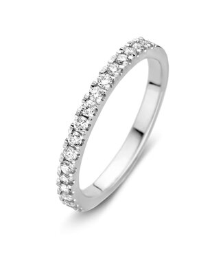 Excellent Excellent Ring white gold briljant ( half )