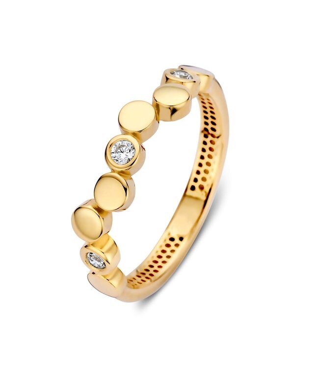 Ring geelgoud zirkonia RM127988