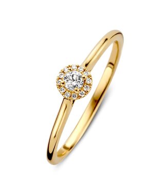 Excellent Ring yellow gold diamond