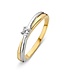 Excellent Ring two-tone zirconia