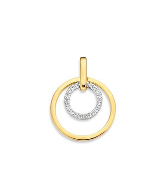 Excellent Pendant two-tone zirconia