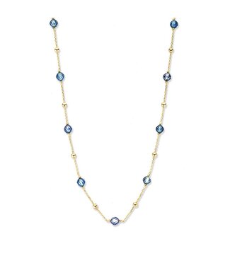 Excellent Excellent Necklace yellow gold zirconia
