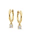Oorringen Olivia 0.30 crt geel goud