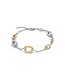 TI SENTO Bracelet 23022ZY - Silver plated, Zirconia white yellow gold plated