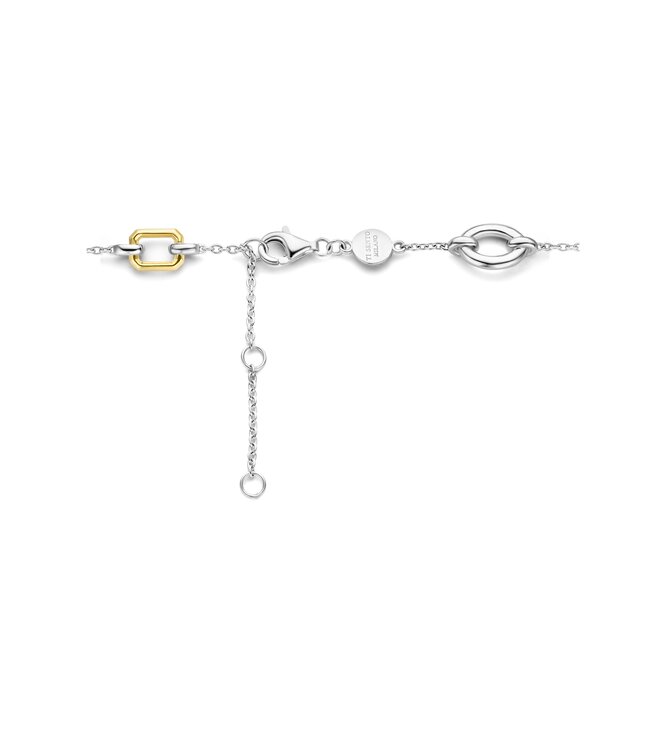 TI SENTO Bracelet 23022ZY - Silver plated, Zirconia white yellow gold plated