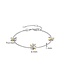 TI SENTO Bracelet 23048ZY - Silver plated, Zirconia white yellow gold plated