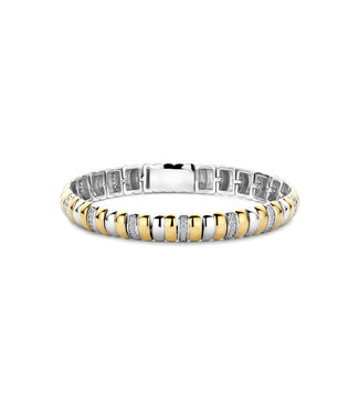 Armband 23081ZY - Sterlingsilber mit gelb Vergoldung, Zirkonia Weiß mit Gelb-Vergoldung