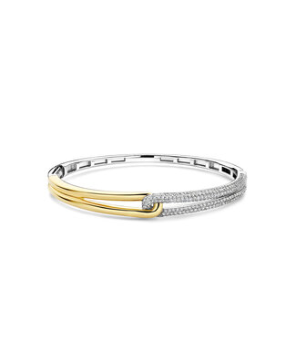Armband 23085ZY - Zilver verguld, Zirkonia met geel verguld