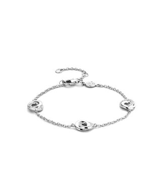 Bracelet 2925ZI - Silver platinum plated, Zirconia white