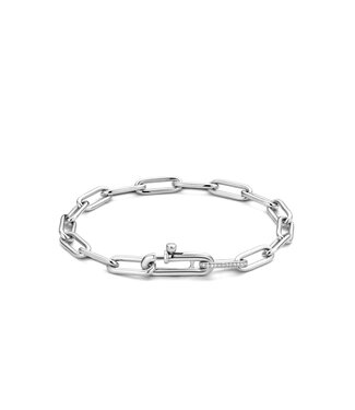 Armband 2936ZI - Zilver platina verguld, Zirconia wit