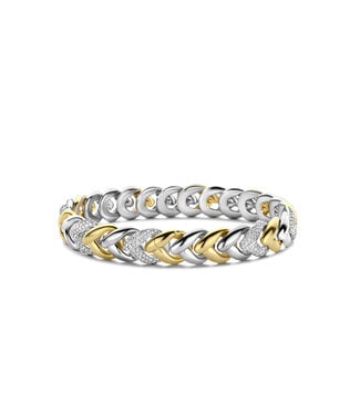 Ti Sento Bracelet 2993ZY - Silver plated, Zirconia white yellow gold plated