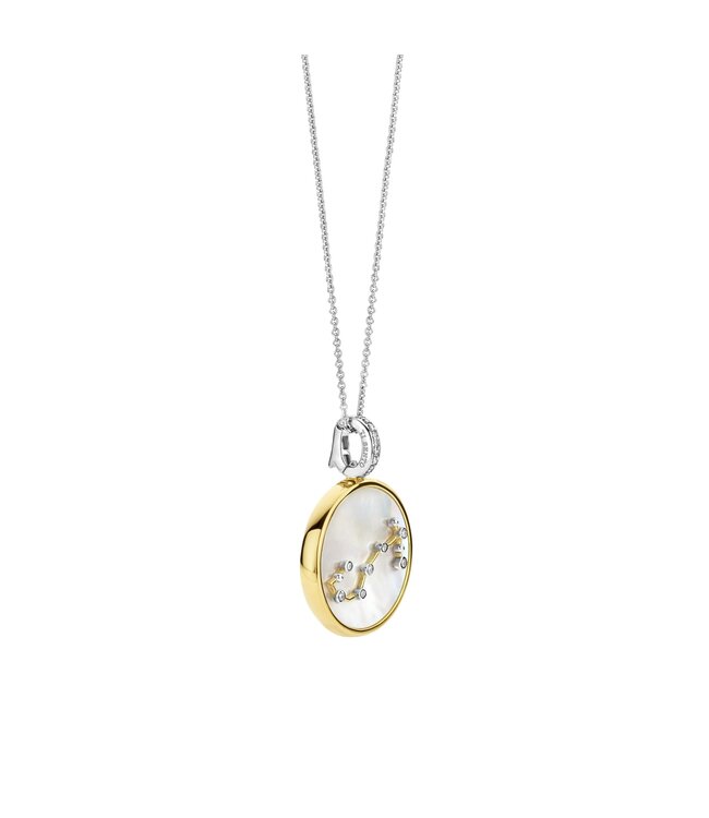 TI SENTO Hanger - Schorpioen - Zilver verguld, Parelmoer met geel verguld