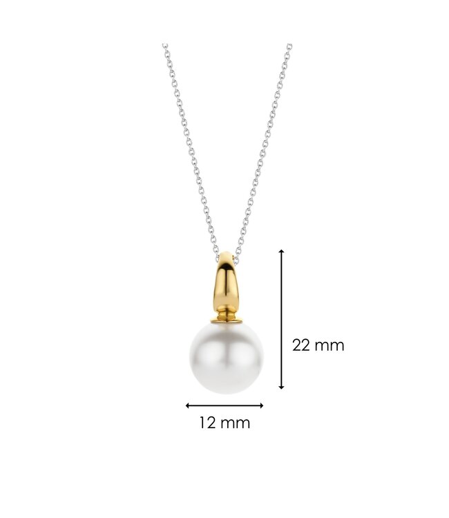 TI SENTO Pendant 6805PW - Silver plated, Pearl white
