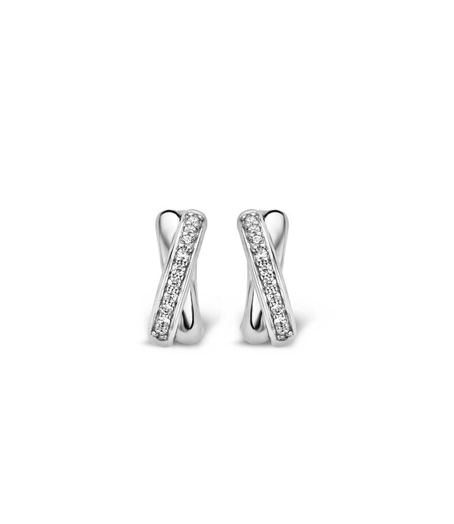 TI SENTO Huggies - 7667ZI - Zilver, Zirconia wit