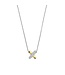TI SENTO Necklace 34003ZY - Silver plated, Zirconia white yellow gold plated
