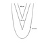 TI SENTO Ketting 34030SI - Zilver platina verguld, Geen steen