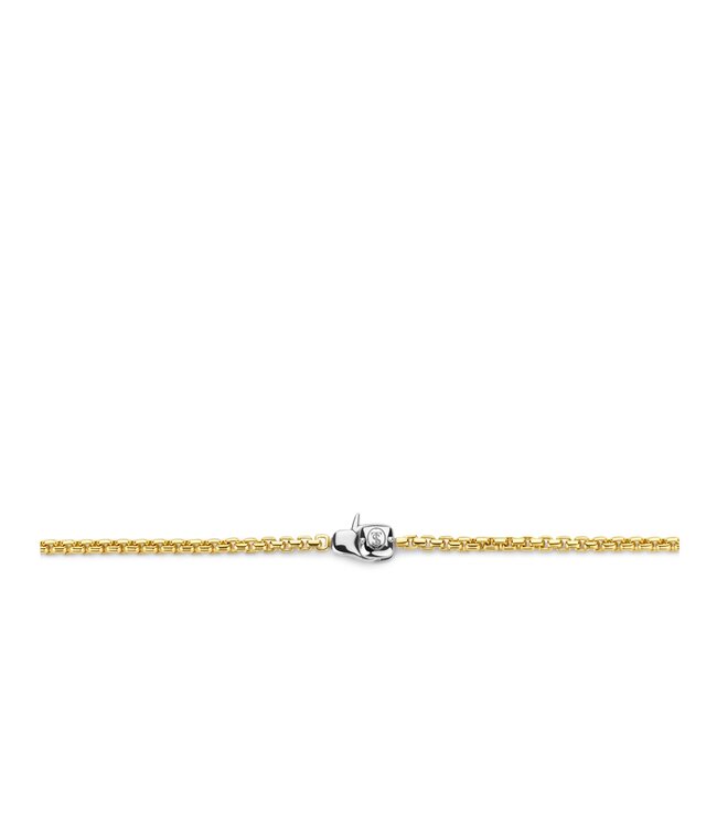 TI SENTO Ketting 34030SY - Zilver verguld, Zilver geel verguld
