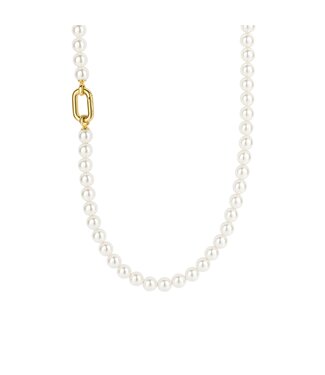 TI SENTO Kette 34050YP - Sterlingsilber mit gelb Vergoldung, Shell pearl