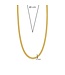TI SENTO Ketting 34069SY - Zilver verguld, Zirkonia