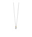 TI SENTO Necklace 34103ZY - Silver plated, Zirconia white yellow gold plated