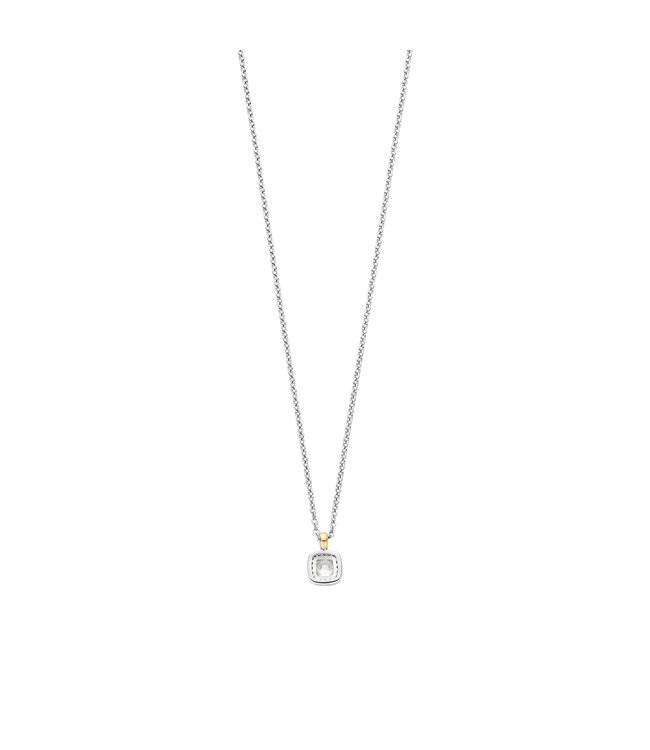 TI SENTO Ketting 34103ZY - Zilver verguld, Zirkonia met geel verguld
