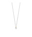 TI SENTO Necklace 34103ZY - Silver plated, Zirconia white yellow gold plated