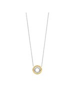 Ti Sento Ketting 34105ZY - Zilver verguld, Zirkonia met geel verguld